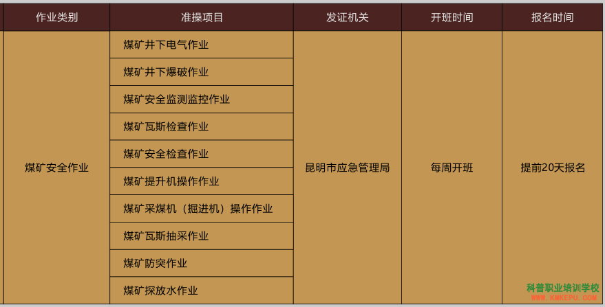 2020年云南省特種作業(yè)與特種設(shè)備作業(yè)考試報(bào)名簡(jiǎn)章